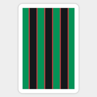 Villa Retro 1993 - 95 Green Black and Red Striped Sticker